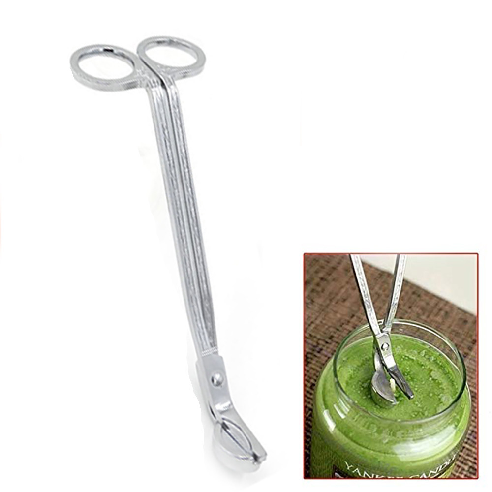 18 Cm Style Candle Wick- Trimmer Stainless Steel Candle Wick- Scissors Cut Trimming Oil Lamp Scissors Cut Snuff Device Silver