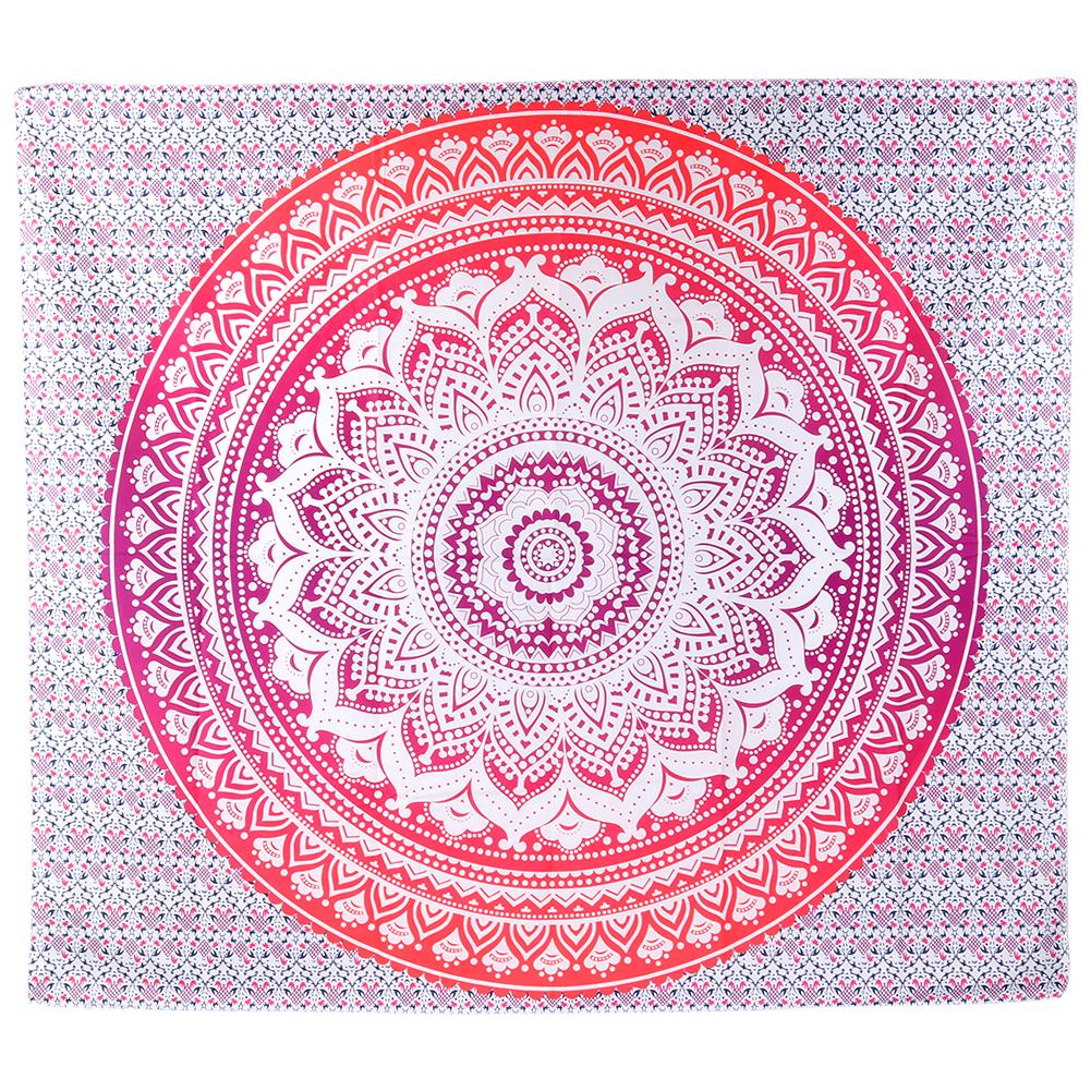 Toalla de playa y esterillas de Yoga, alfombra de Mandala, tapicería de poliéster, colgante de pared, decoración para sala de estar, Hotel familiar, Retro, bohemio