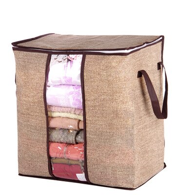 Doorschijnende Kleding Quilt Onder Bed Opbergtas Doek Doos Draagbare Rits Quilt Organizer Home Slaapkamer Organizer: A