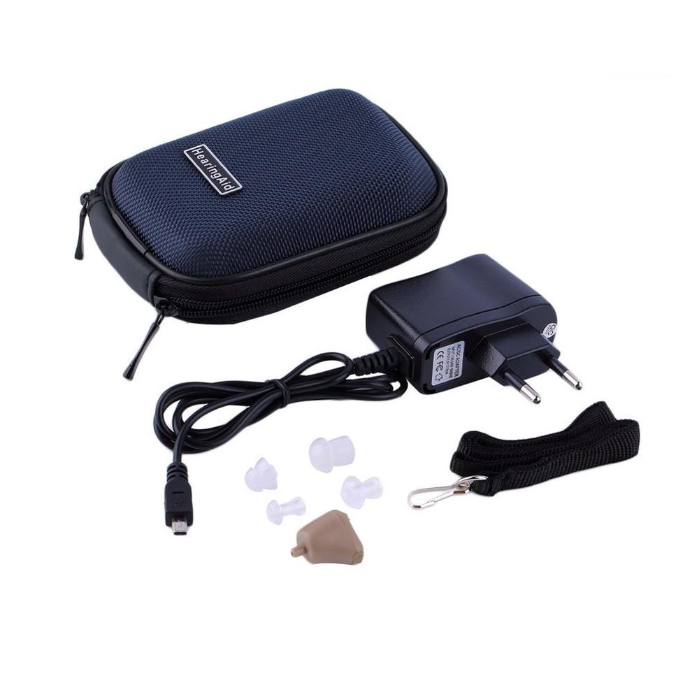 K-88 In Ear Mini Digital Hearing Aids Assistance Adjustable Sound Amplifier Hearing Aids EU plug