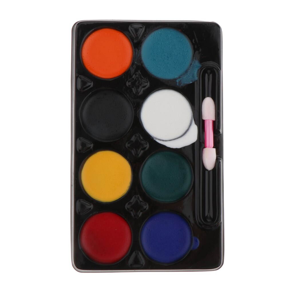 Kids Children DIY Finger Graffiti Painting Colorful Rainbow Ink Pad - 6 Vivid DIY Colors in Round Box