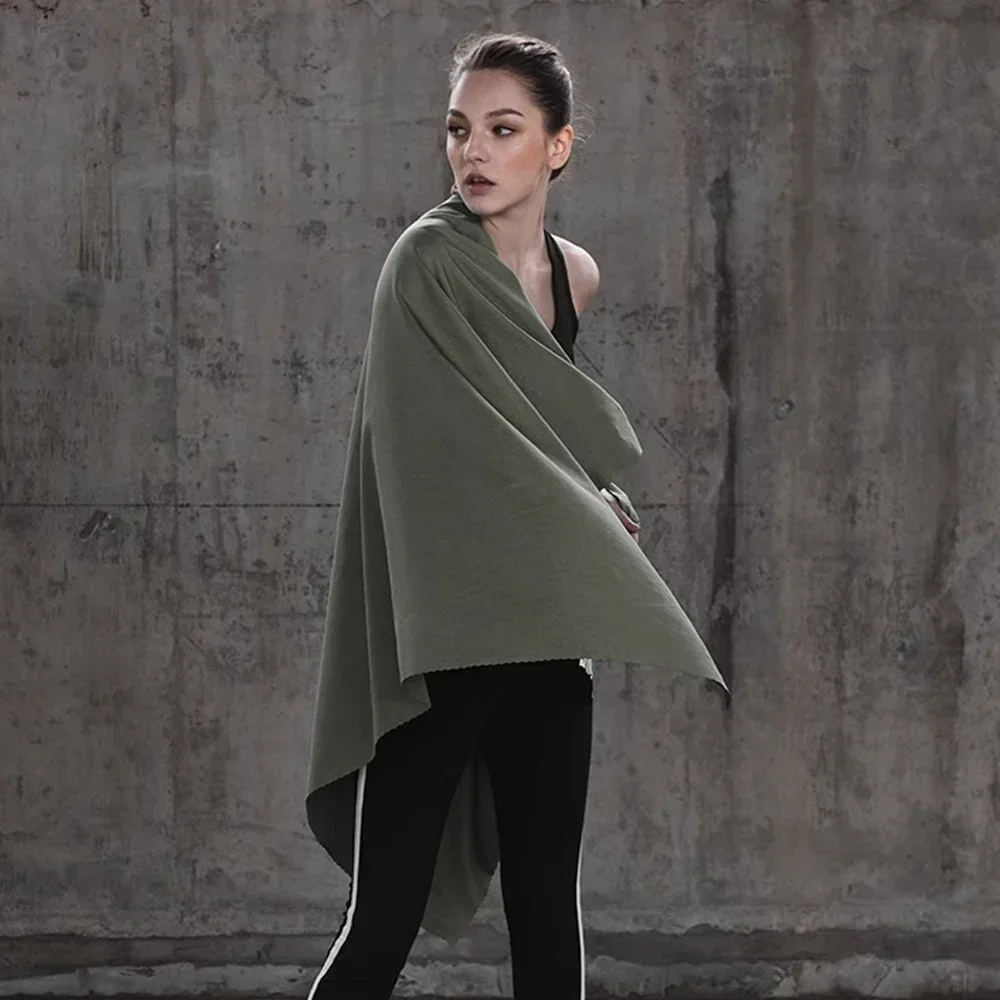 Fzcspeed grote badhanddoek, sneldrogende, absorberende fitness- en sporthanddoek, handdoek voor het drogen van je haar, geschikt voor fietsen, wandelen en zwemmen.