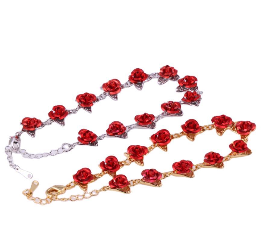 Romantische Delicate Rose Armbanden Voor Vrouwen Verlovingsfeest Sieraden Dames Accessoires Cadeaus Voor Meisjes