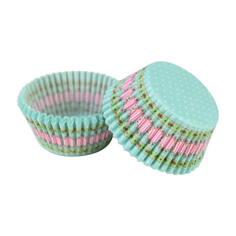 Emballage de gâteaux en papier, 100 pièces, tasses à Muffin, fête, bricolage, cuisine, lieu de cuisson, moule Cupcake, Dessert, boîte étanche à l&#39;huile de 7cm: D14