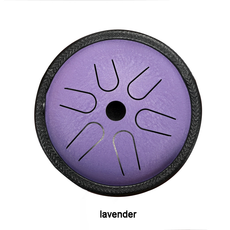 Tong Drum 5.5 Inch Staal Tong Drum 6 Tune Hand Pan Drum Tank Met Drumsticks Draagtas Percussie Instrumenten Accessoires: avender