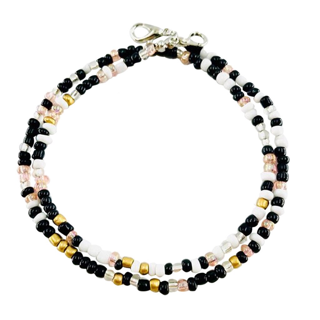 Cordón para mascarilla, cuerda antiseparación, cuentas de colores, antipérdida, anticaída, para colgar en el cuello, 1 unidad: G