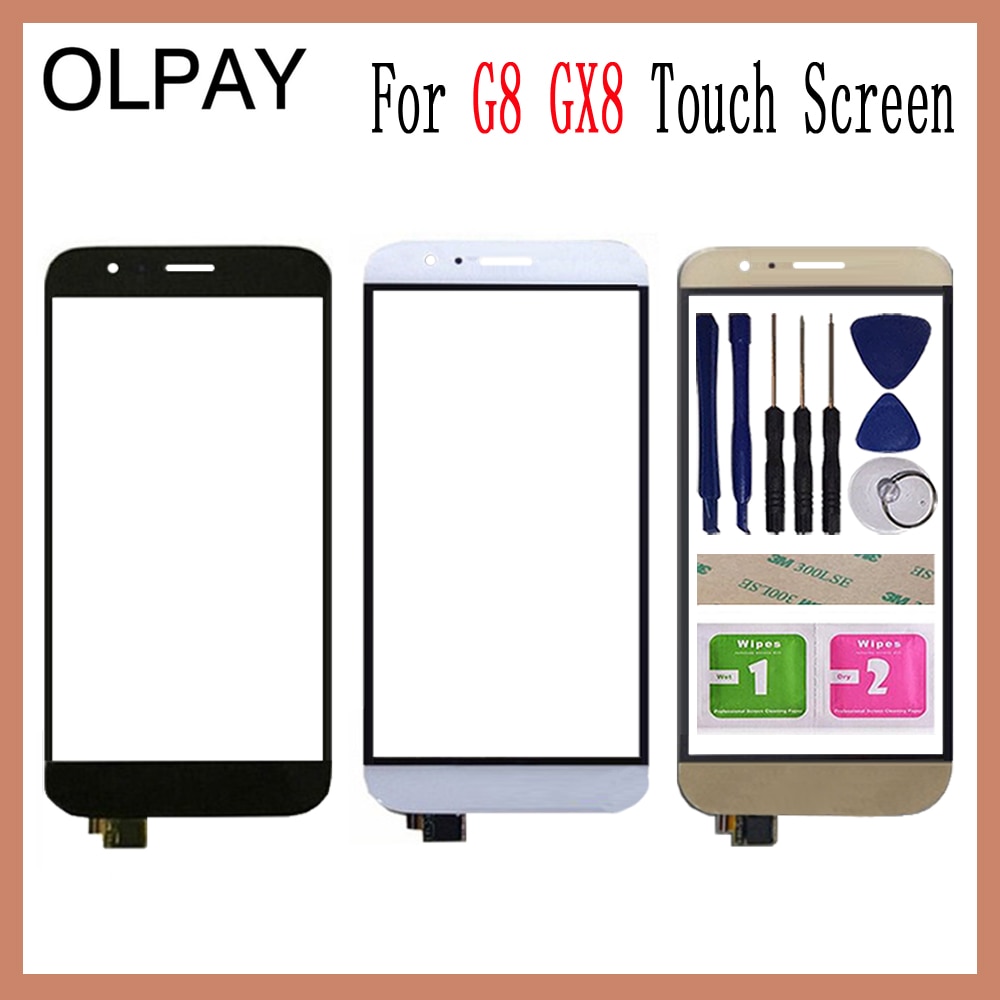 5.5" For Huawei G8 GX8 RIO-L01 RIO-L02 Touch Screen Glass Digitizer Panel Lens Sensor Adhesive+Wipes