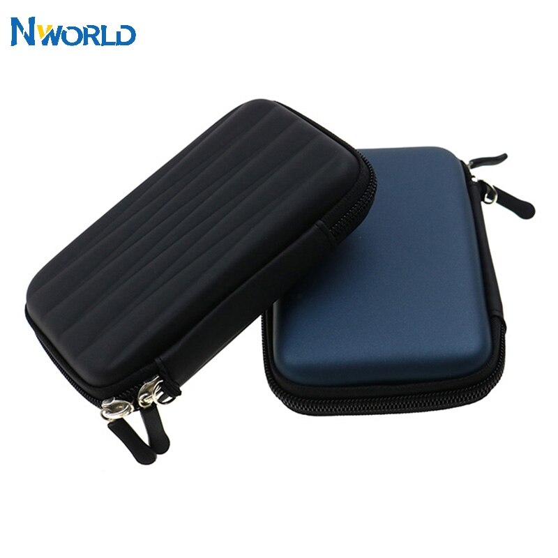 Nworld Draagbare 2.5 inch HDD Externe Opslag Harde EVA PU Draagtas Cover Case Bag voor Harde Schijf Draagtas zwart Blauw