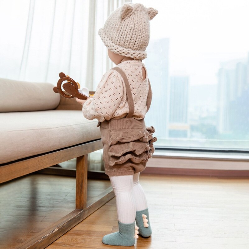 Anti-Slip Baby Sokken Herfst Winter Sokken Coral Fleece Zachte Warme Peuter Kinderen Meisjes Jongens Kleding Vloer Sokken Baby slippers