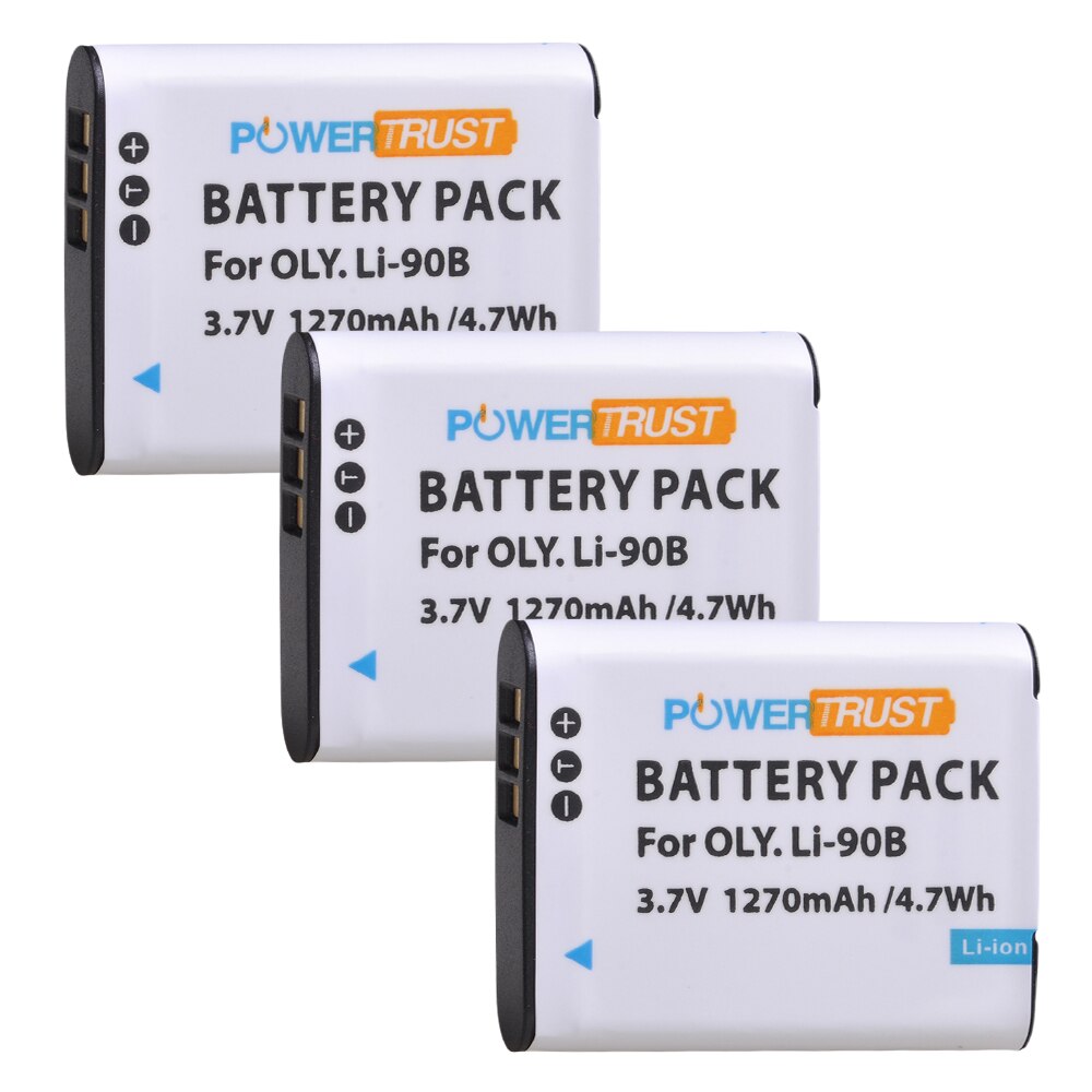 Batería y cargador para Olympus Tough LI-90B, LI-92B tg-tracker SH-1 SH-2, TG-6, IHS, TG-5, SP-100, Li90B, TG-1, 4 Uds.: 3battery