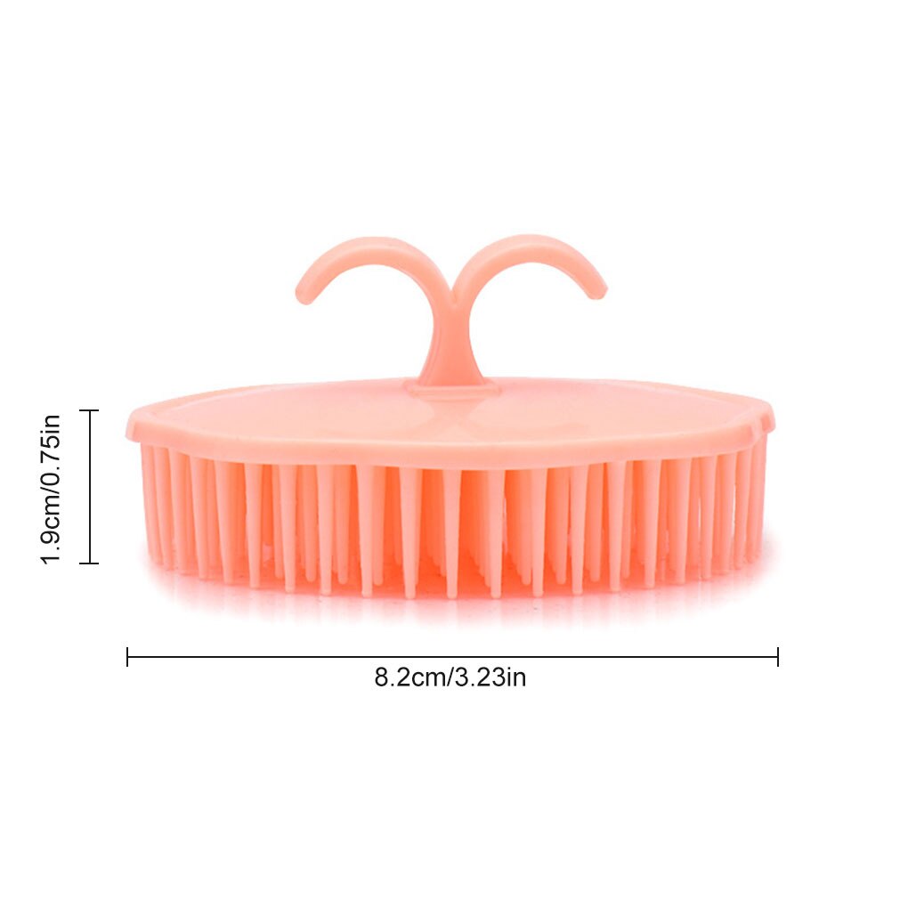 Silicone Hair Comb Head Body Shampoo Scalp Massage Brush Comb Hair Washing Comb Shower Brush Bath Spa Slimming Massage Brush: 1Pc Random Color