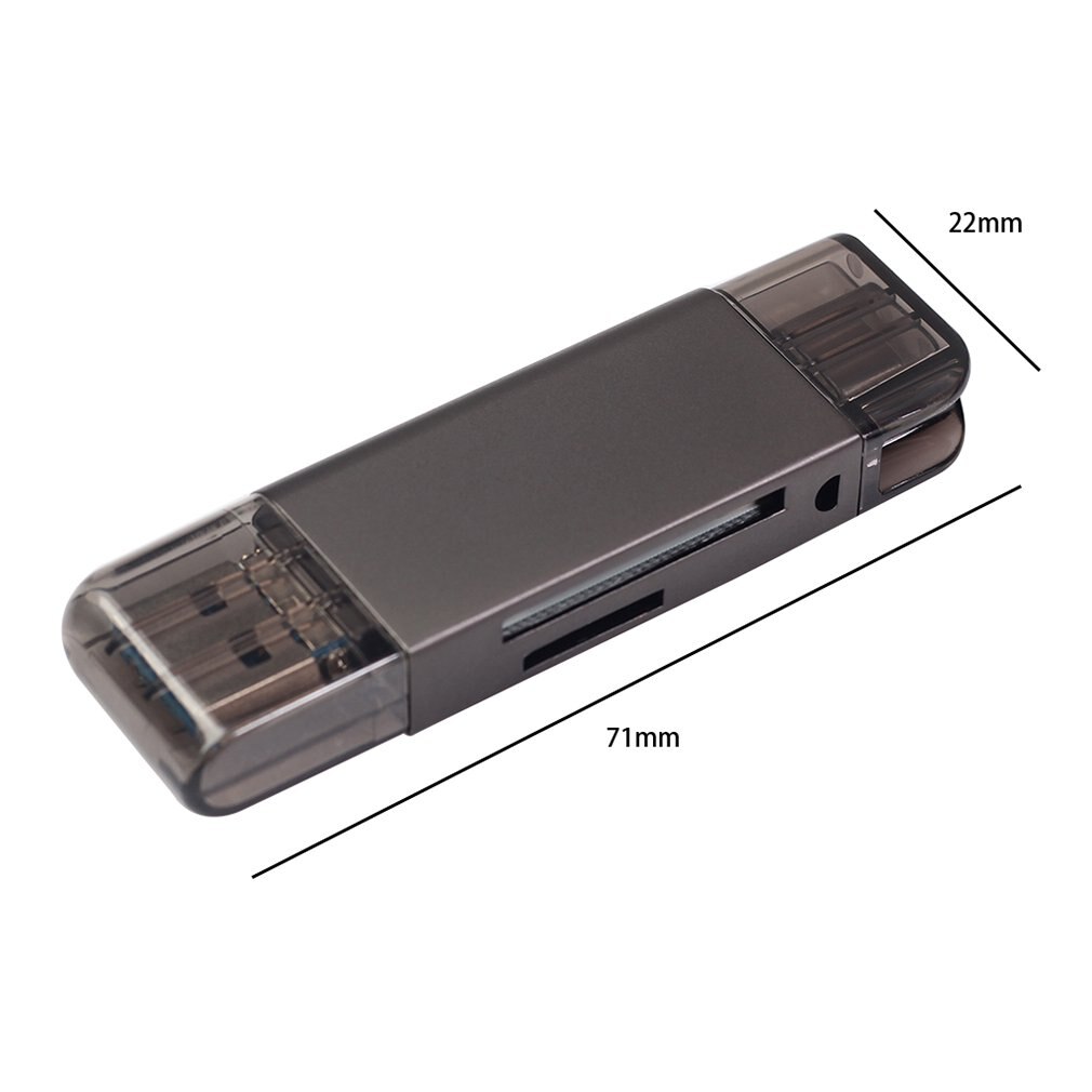 3-- in- -1 type c otg-kaartlezer met vrouwelijke usb-interface voor pc usb 3.0- lezer tf-geheugenkaartlezeradapter computerbenodigdheden