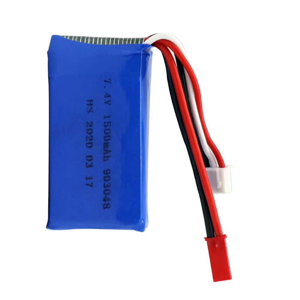 Battery and Charger cable set For Wltoys V353 A949 A959 A969 A979 k929 upgrade 1500mah 7.4V Battery For RC Cars Helicopter Boats