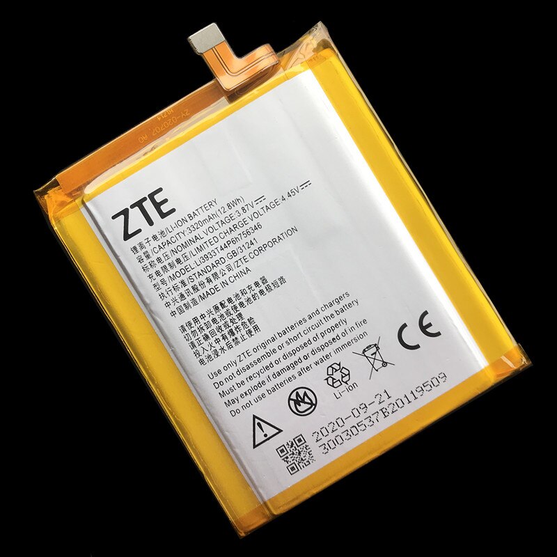 Batería LI3933T44P8h756346 Original, 3320mAh, para ZTE Axon 7, Axon 7S, A2017, A2017U, A2017G, A2018, Grand X4, Z956