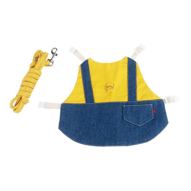 Pet Bunny Clothes Leash Bunny Kitten Cat Cat Lop-eared Rabbit Decoration Costume Traveling to take pictures