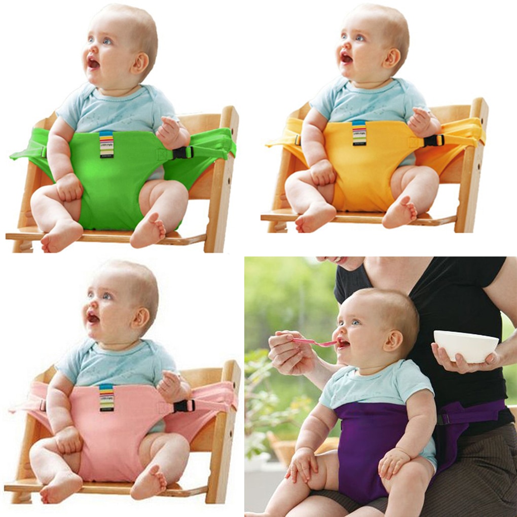 Portable Safety Baby Chair Harness Travel Foldable Washable Infant High Dinning Cover Seat