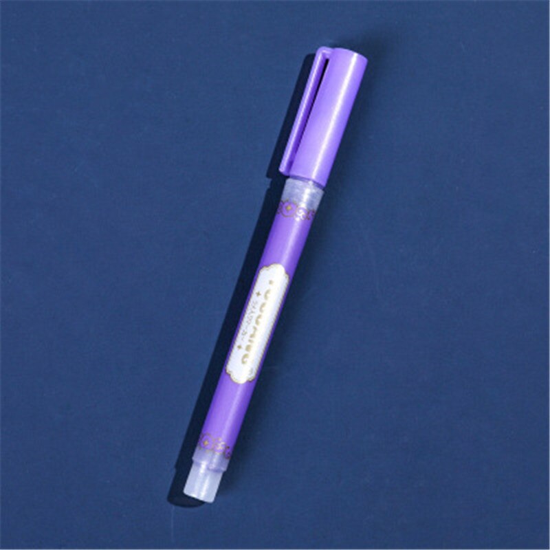 Fluorescent Highlighter Pen Markers Pastel Drawing Pen for Student School Office Supplies Cute Stationery: puprle