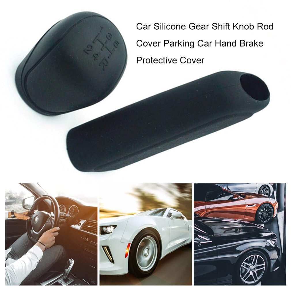 Algemene Comfortabele Auto Siliconen Pookknop Rod Cover Parking Auto Handrem Grip Beschermende Cover Case Decoratie Styler