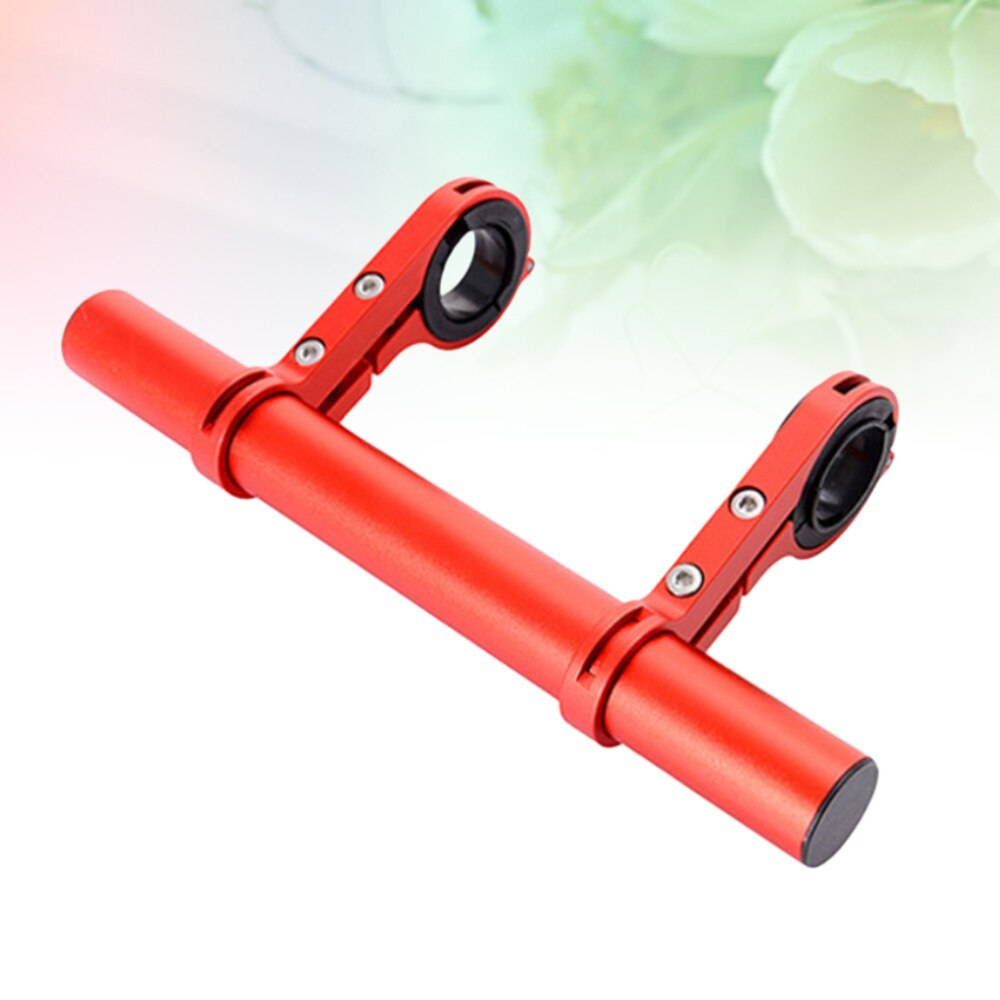 Road Cycling Bike Double Handlebar Extension Mount Aluminum Extender Holder Set Extender Mount Bracket Aluminum Alloy (Red)