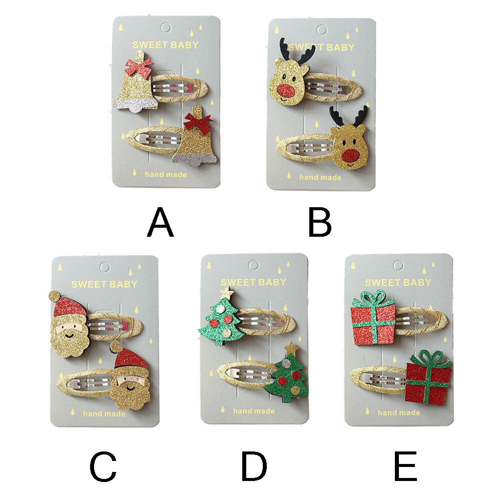 Kerst haarspeld voor meisjes schattige haarclips, haarbandjes, cartoon kinderspeldjes, peuterbedels, sieraden, haaraccessoires