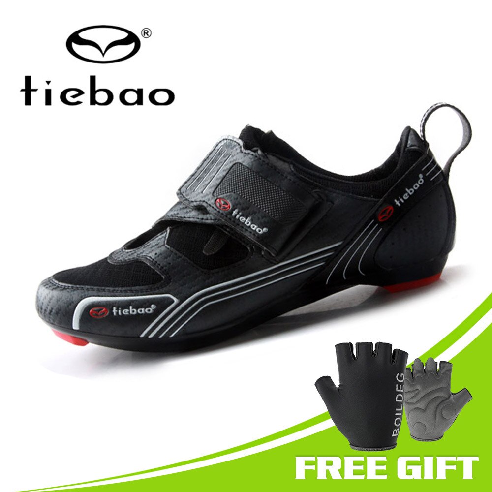 Chaussures Cyclisme Tiebao + Cales Pédale Triathlon Bike Cycling / EU