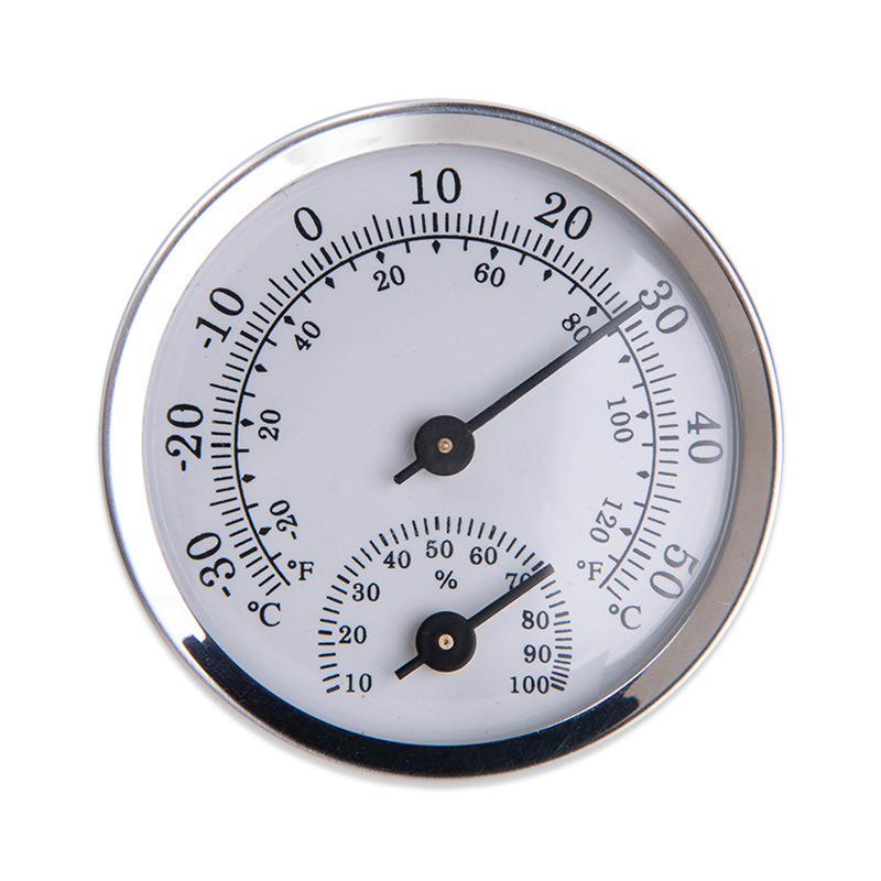 Didihou termometer og hygrometer til sauna værelse husstand vægmonteret temperatur fugtighedsmåler: Hvid