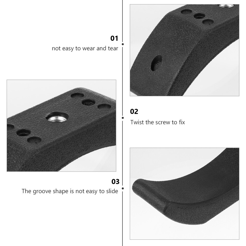 2 st hantlar rack hantel fästen gym hantel förvaringsstativ (svart)