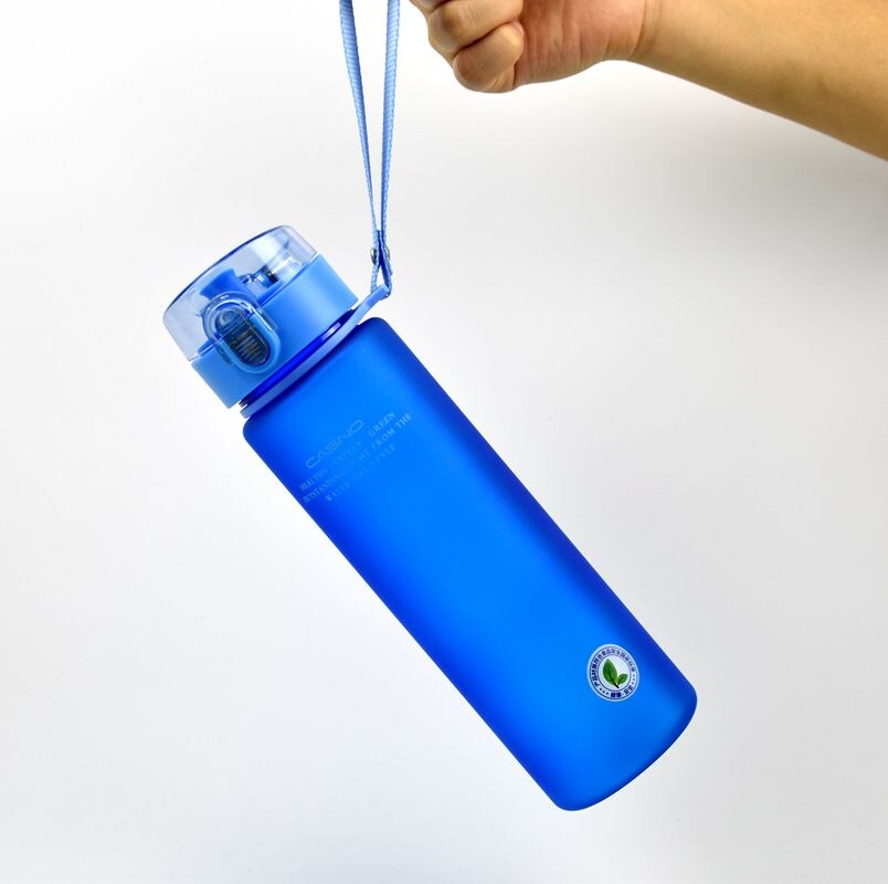 Merke bpa gratis lekkasjesikker sport vannflaske tur fotturer bærbar min favoritt drikke flasker 400ml 560ml gratis