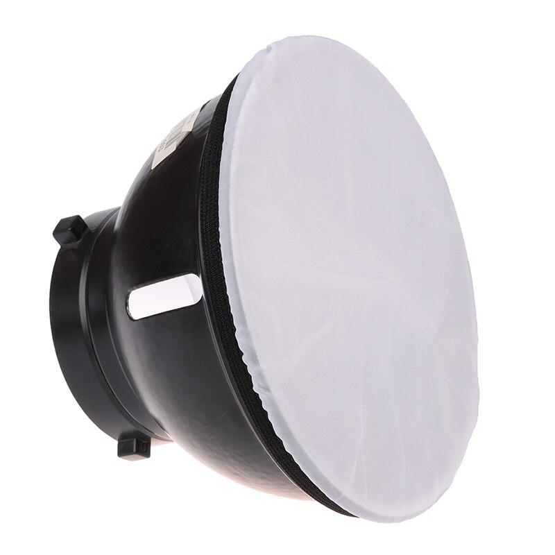 Tela Blanca suave para difusor de luz de fotografía, Reflector estroboscópico de estudio estándar de 7 &quot;y 180mm, 1 unidad
