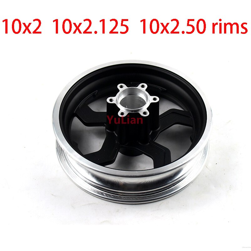 10 inch Electric scooter wheel hub 10 inch aluminum alloy wheel tyre rims 10x2 10x2.125 10x2.50 10x2.25 tires rims