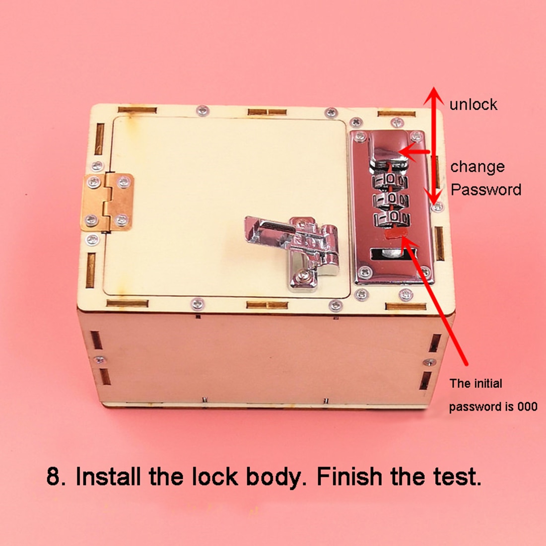 Tee itse mekaaninen koodilaatikon kokoonpano brain teaser lockbox älykkäät opetuslelut videolla