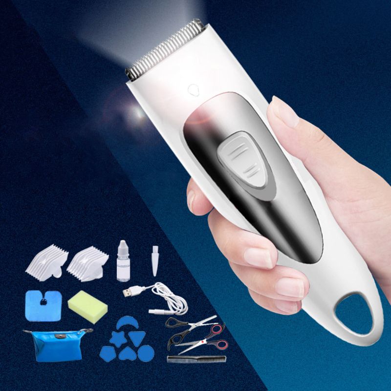 Electric Baby Hair Clippers Powerful Waterproof Trimmers Low Noise Cutter Grooming Kit Rechargeable Cordless Haircut Machine