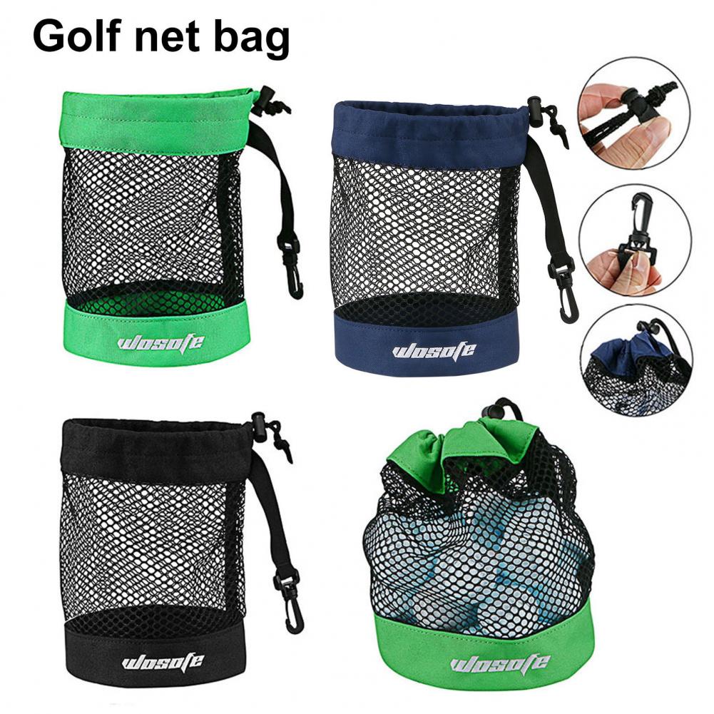 Golfbal Opbergtas Met Hangende Gesp Grote Capaciteit Golfbal Draagtas Draagbare Golf Accessoire Organizer Pouch