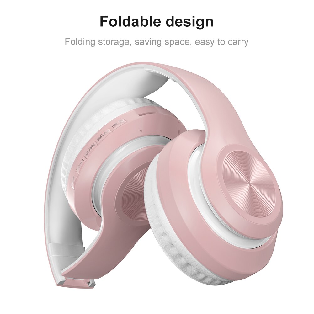 P68 Bluetooth 5.0 pliable Rechargeable casque sans fil HiFi son casque