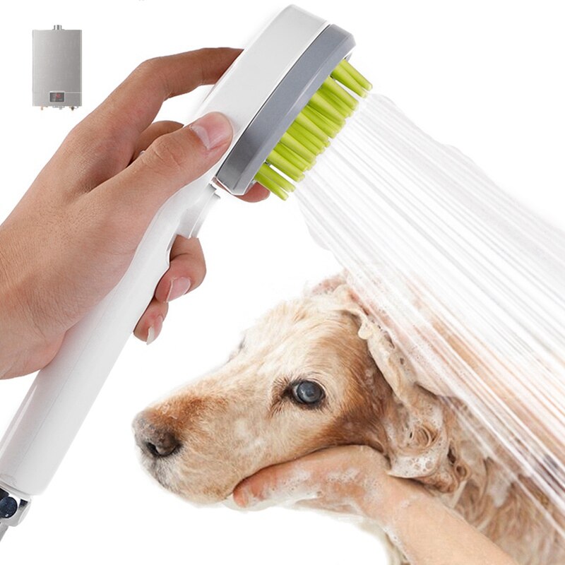 1 st sällskapsdjur duschhuvud badborste hundar katter dusch kam sällskapsdjur tvätt leverans accessoris sprinkler djur hund tvätt dusch