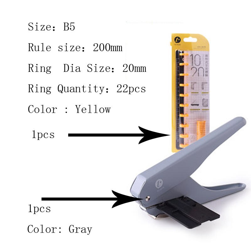Mushroom Hole Puncher Loose-Leaf Pages Punching Machine paper cutter 6 sheets of A4 paper hole shape for newspapers, magazine: NO9
