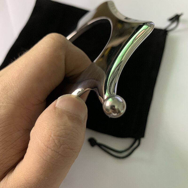 Vierkante lichaamsmassager anti-cellulitis gezondheidszorg roestvrijstalen guasha-bord metalen rugmassage draagbare schraper duurzame verlichting