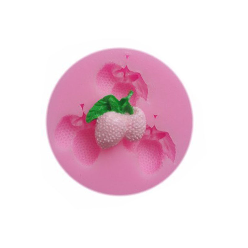 Druiven Fruit Siliconen Mal 3d Craft Zeep Mallen Fondant Taart Decor Mallen Chocolade Snoep Gumpaste Klei Mallen: peach