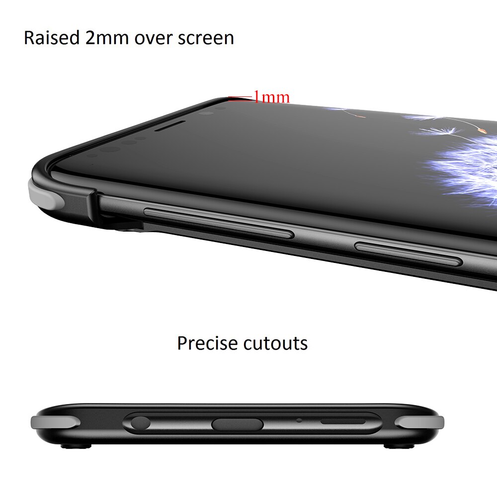 Oatsbasf airbag caso de metal para samsung galaxy s9 personalidade airbag escudo para galaxy s9 plus metal caso capa protetora