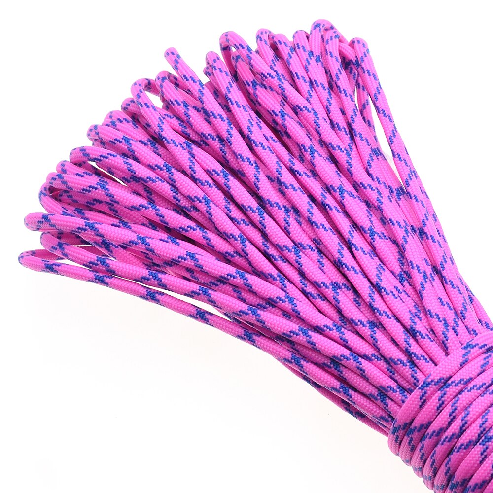 1 Stück 100ft 550 Paracord Fallschirm schnur Schlüsselband Mil spez Typ III 7 Strang Kern zum Klettern Camping Schnallen Armbinde: Laserlicht