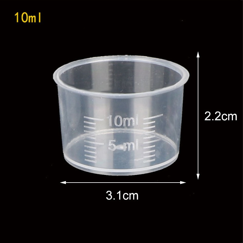20ml/30ml/50ml/300ml/500ml/1000ml Clear Plastic Graduated Measuring Cup for Baking Beaker Liquid Measure Jug Cup Container