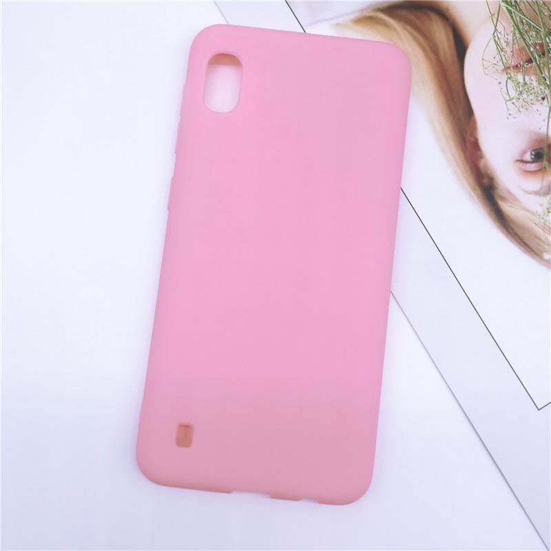 Case Voor Samsung A10 Case Soft Silicon Back Cover Phone Case Voor Samsung Galaxy A10 GalaxyA10 Een 10 SM-A105F A105 a105F Coque: Pink