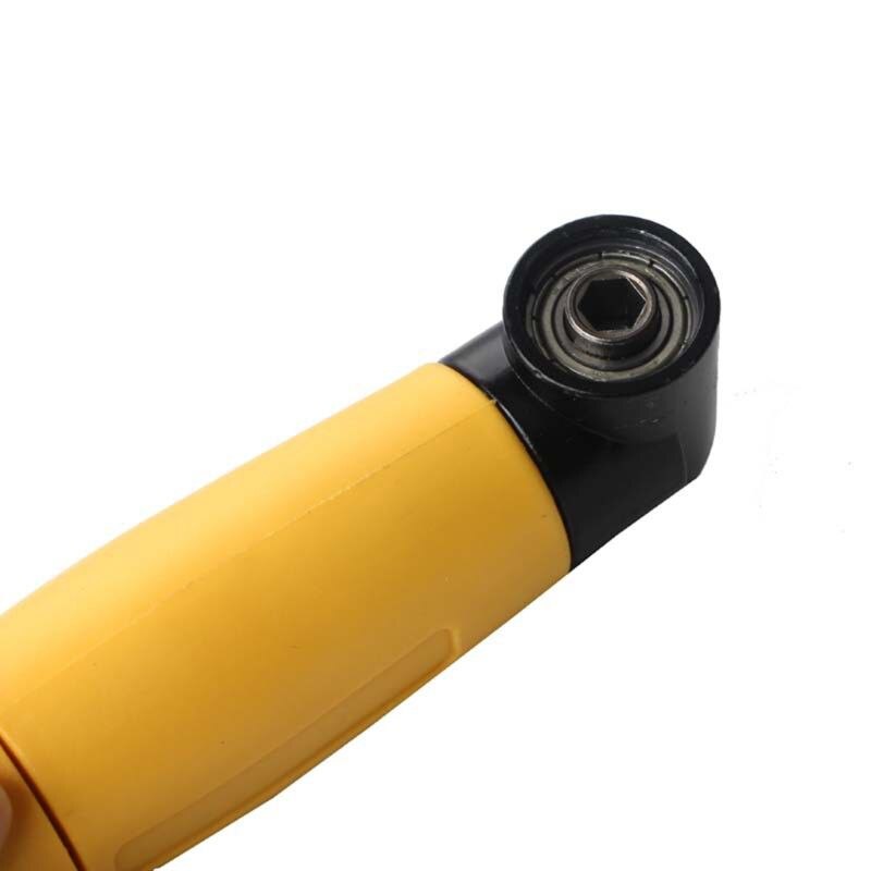 90 Degree Drill Bit Adapter Right Angle Screwdriver Driver Reversible Ratchet Y4QC