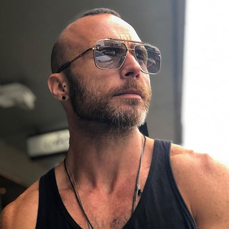 Luxe Pilot Zonnebril Heren 2024 Zomer Gradiënt Rijden Zonnebril Vinatge Vierkante Punk Brillen Oculos De Sol