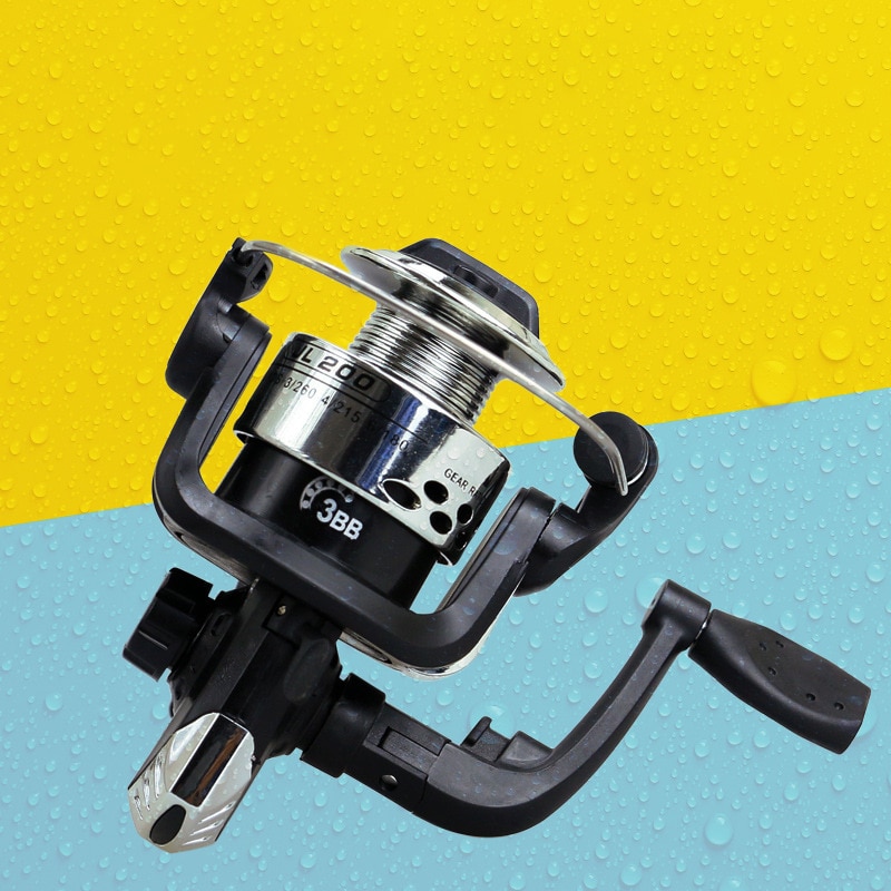 Fishing Reel 200 Series Spinning Reel 3BB Reel Fishing 5.2:1 High Speed Metal Spool Coil Fishing Reel