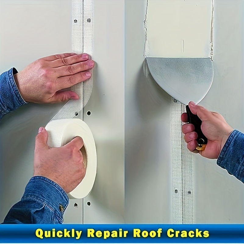 1 rol 30 m glasvezel zelfklevende gaastape muurscheur Reparatie thermische isolatie Decoratieve gaasnaadtape