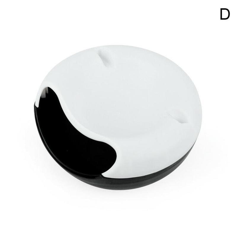 Cuenco de plástico para aperitivos perezosos de doble capa, caja de artefacto para teléfono móvil, soporte para bol de colores para frutas y 4 St G8R7: D