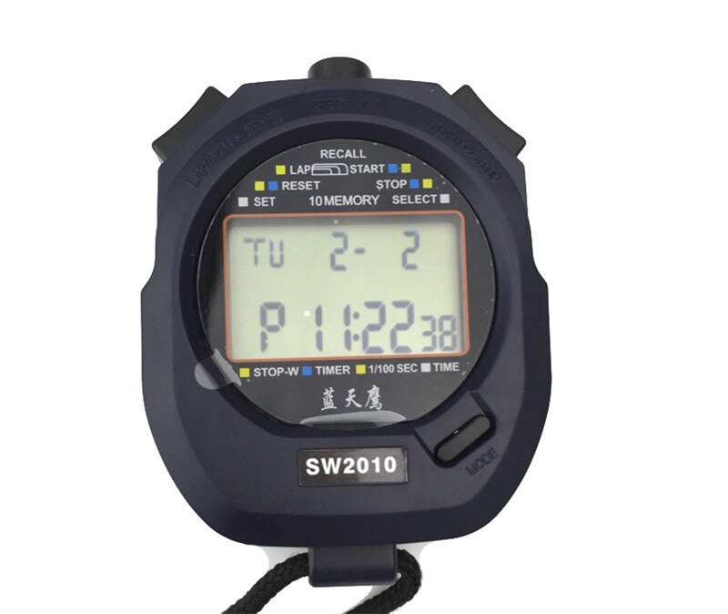 SW2010 Group Set Stopwatch Timer Sports Stopwatch Handheld Stopwatch Digital Counter Timer cronometro