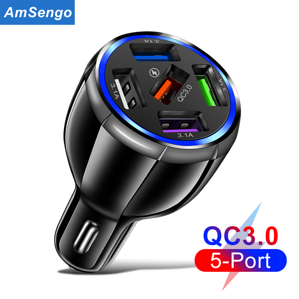 15a 5 -kfz-ladeadapter mit schnellladefunktion und led-anzeige für iphone 13, 12 xr samsung, xiaomi und huawei mobiltelefone