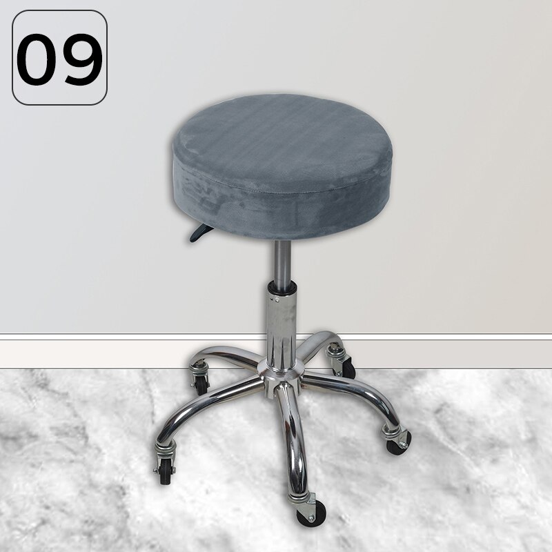 32-38cm Velvet Stool Cover Bar Round Swivel Chair Cover Universal Stool Cover Bar Coffee Shop Stool Cover: 9